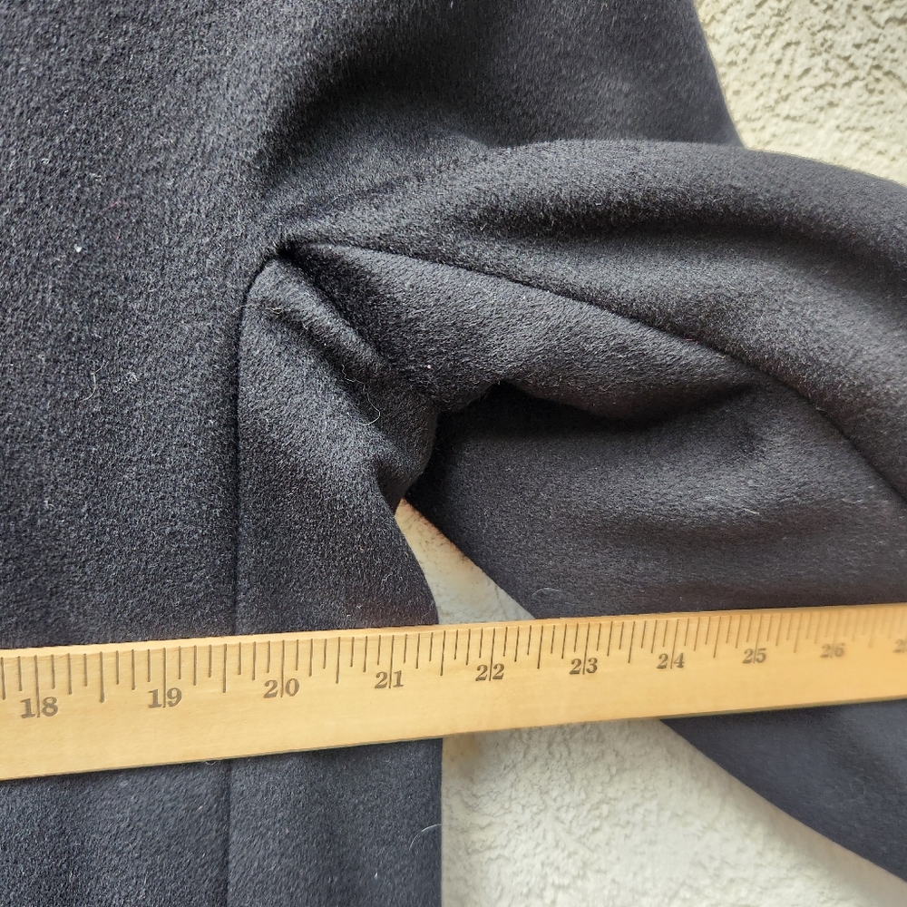 SAKS FIFTH AVENUE Women's Coat Large Wool Luxury Vintage Double Breasted Long - Picture 7 of 9